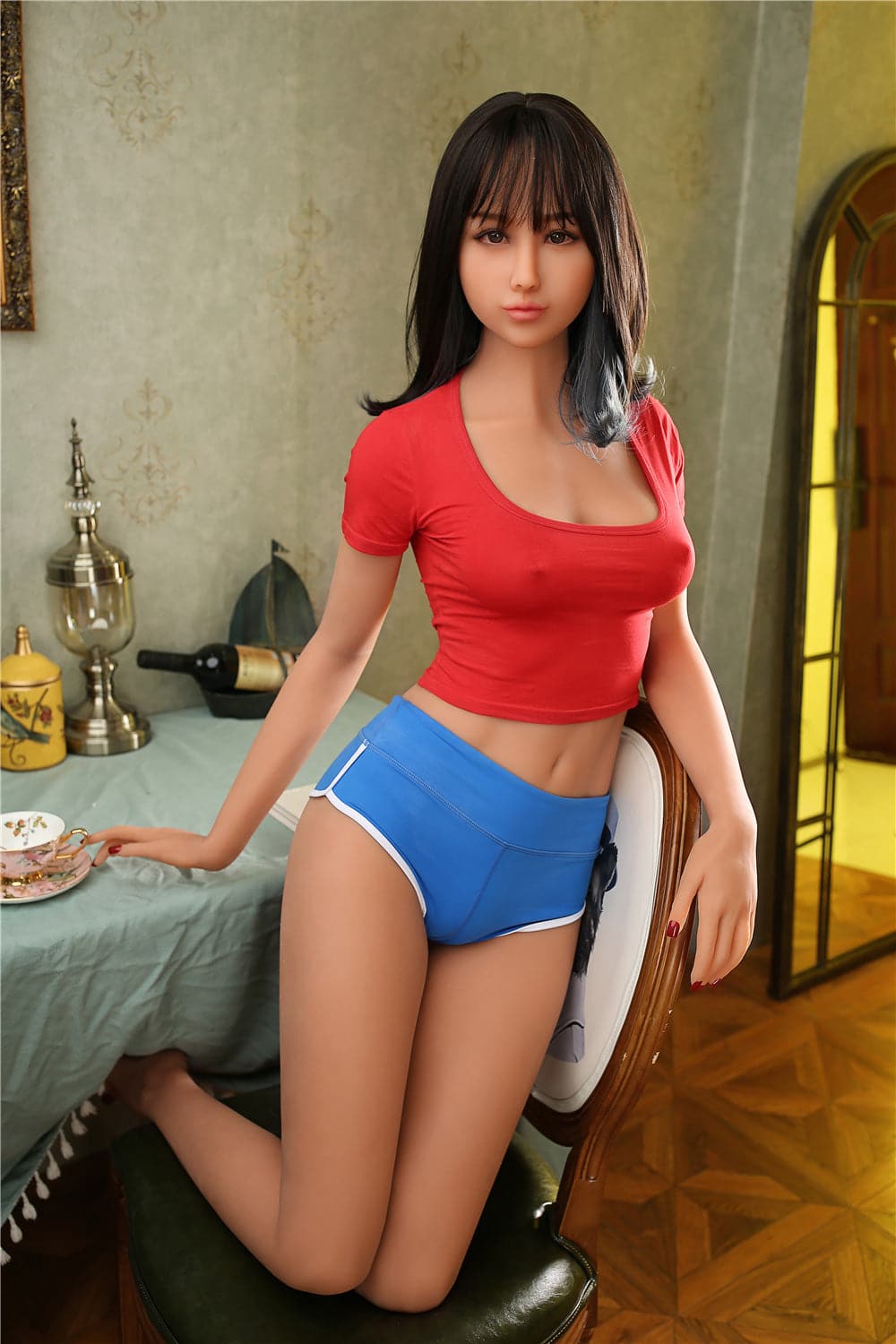 EU In Stock-168cm (5' 6") C-Cup Skinny Small Breasted Sex Doll