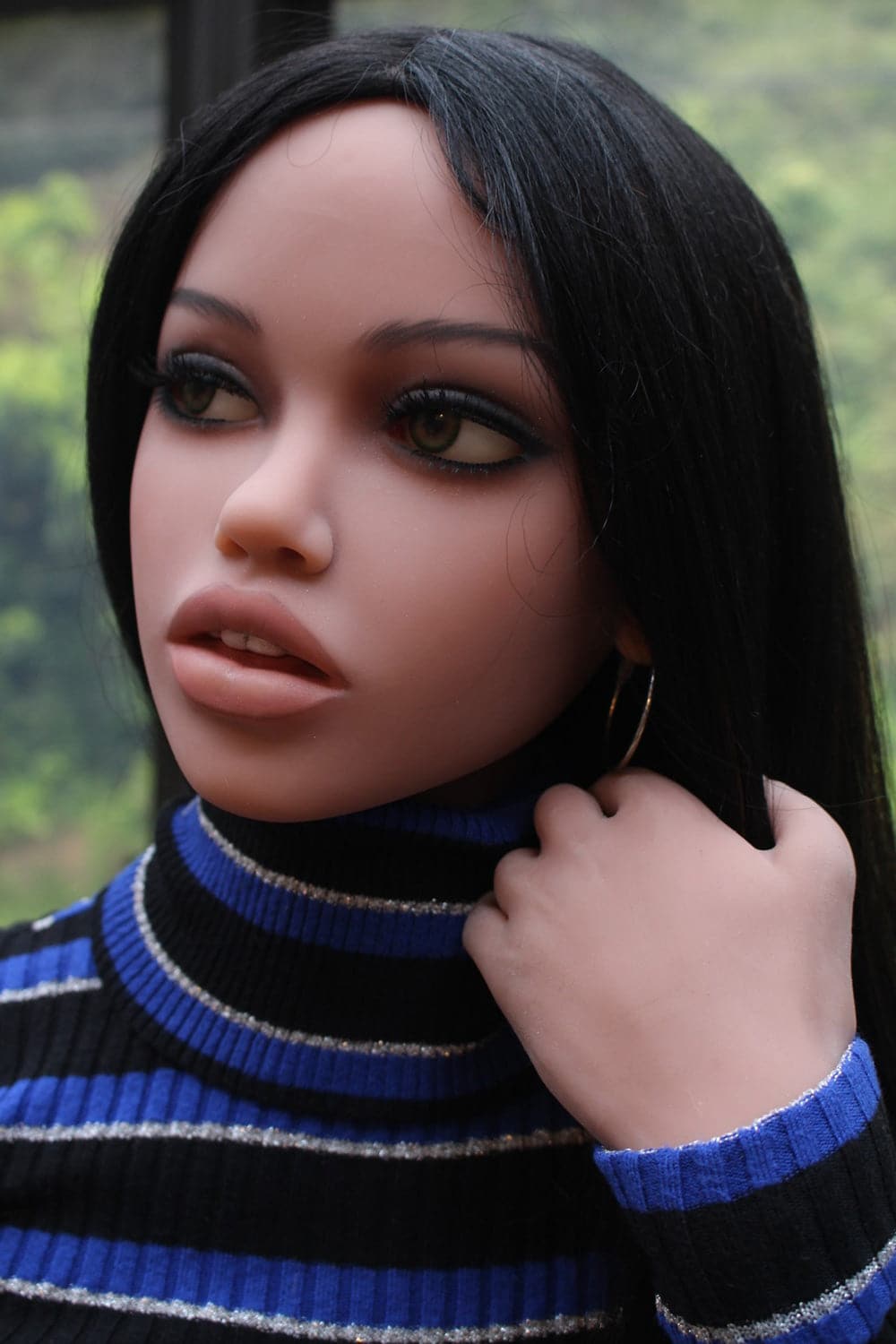 163cm/5ft4 C-Cup Skinny Ebony|Black TPE Sex Doll with #56 Head - Jane