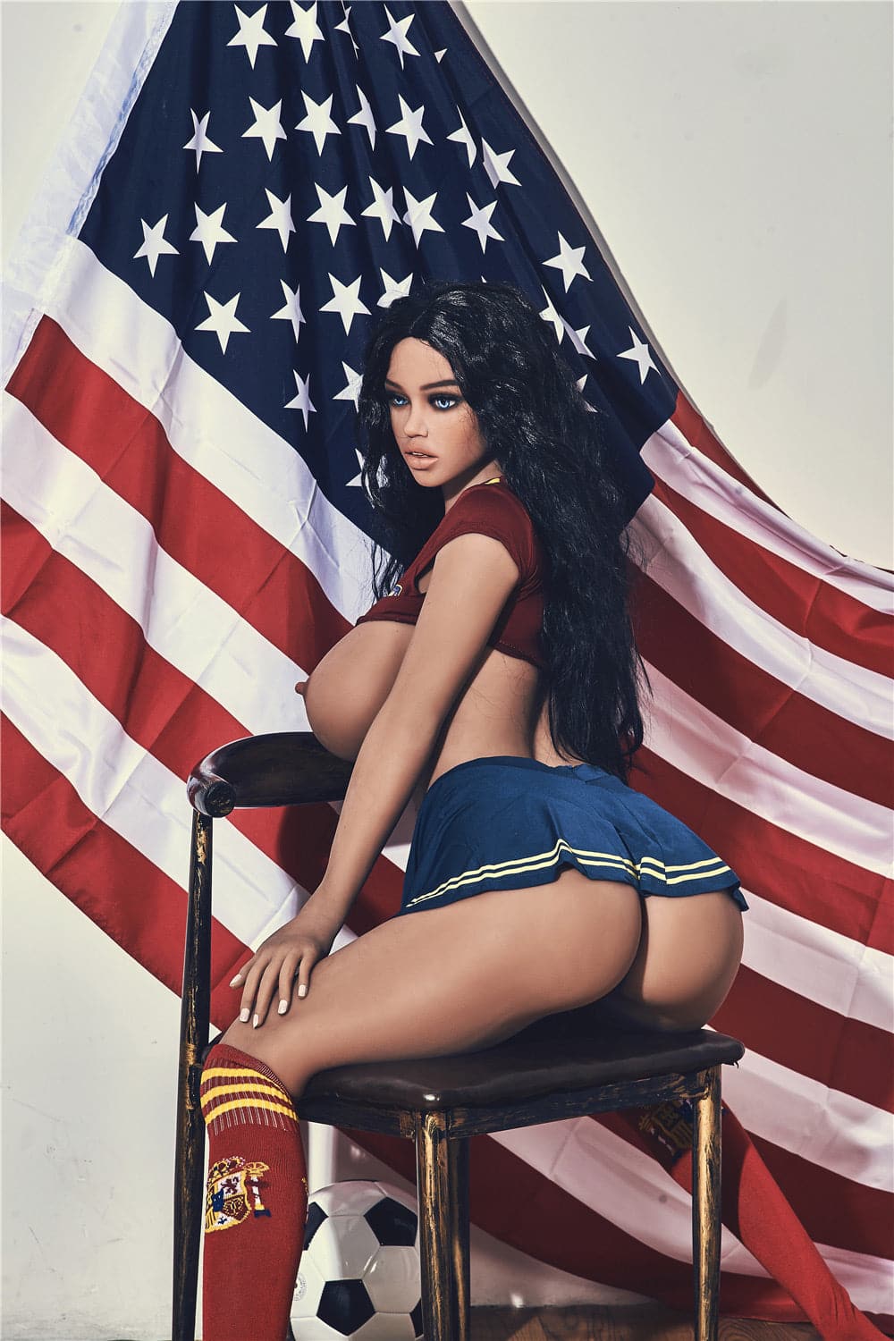 163cm/5ft4 C-Cup Super Sexy Cheerleader Sex Doll with #56 Head - Jane