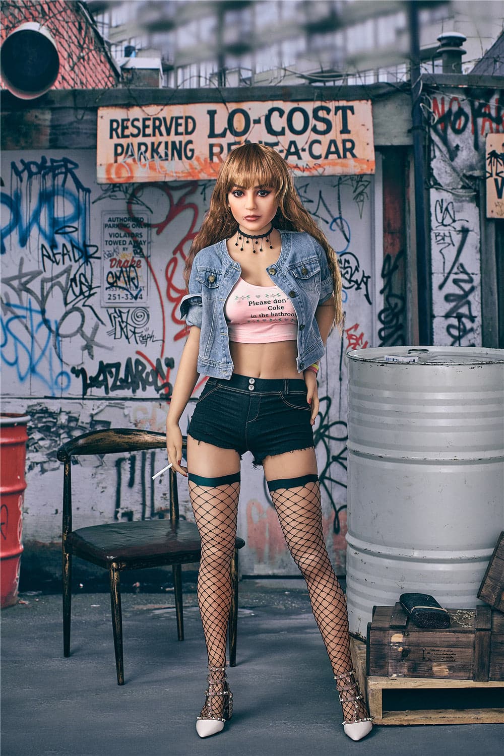 163cm/5ft4 C-Cup Rock Women Small Tits Sex Doll with #72 Head - Julia