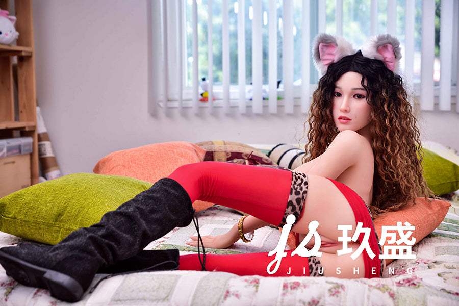 150cm/4ft11 D-cup Medium Breast Silicone Head Sex Doll - #4_Nicole