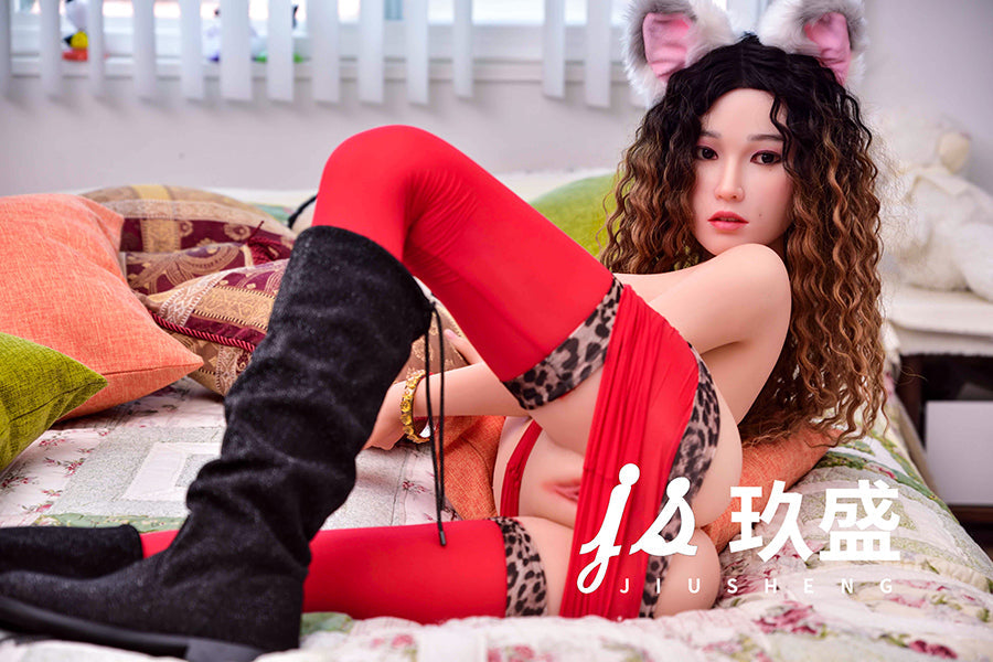 150cm/4ft11 D-cup Medium Breast Silicone Head Sex Doll - #4_Nicole