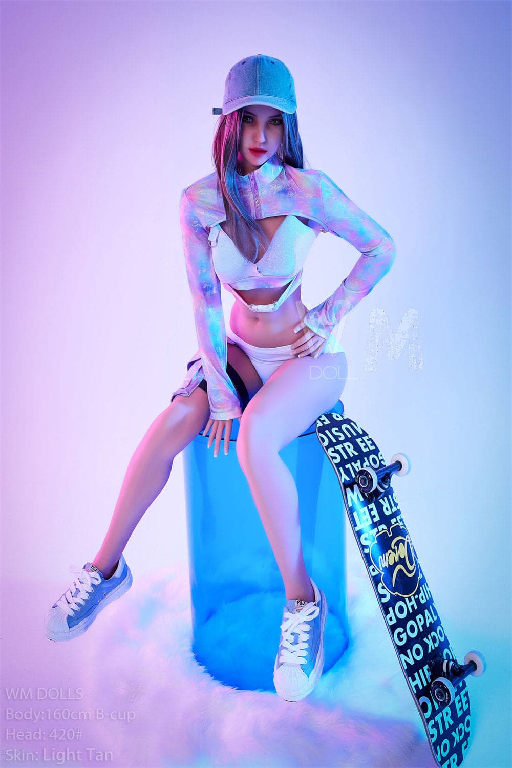 160cm/5ft3 B-cup TPE Beautiful Small Boobs Sex Doll with #420 Head