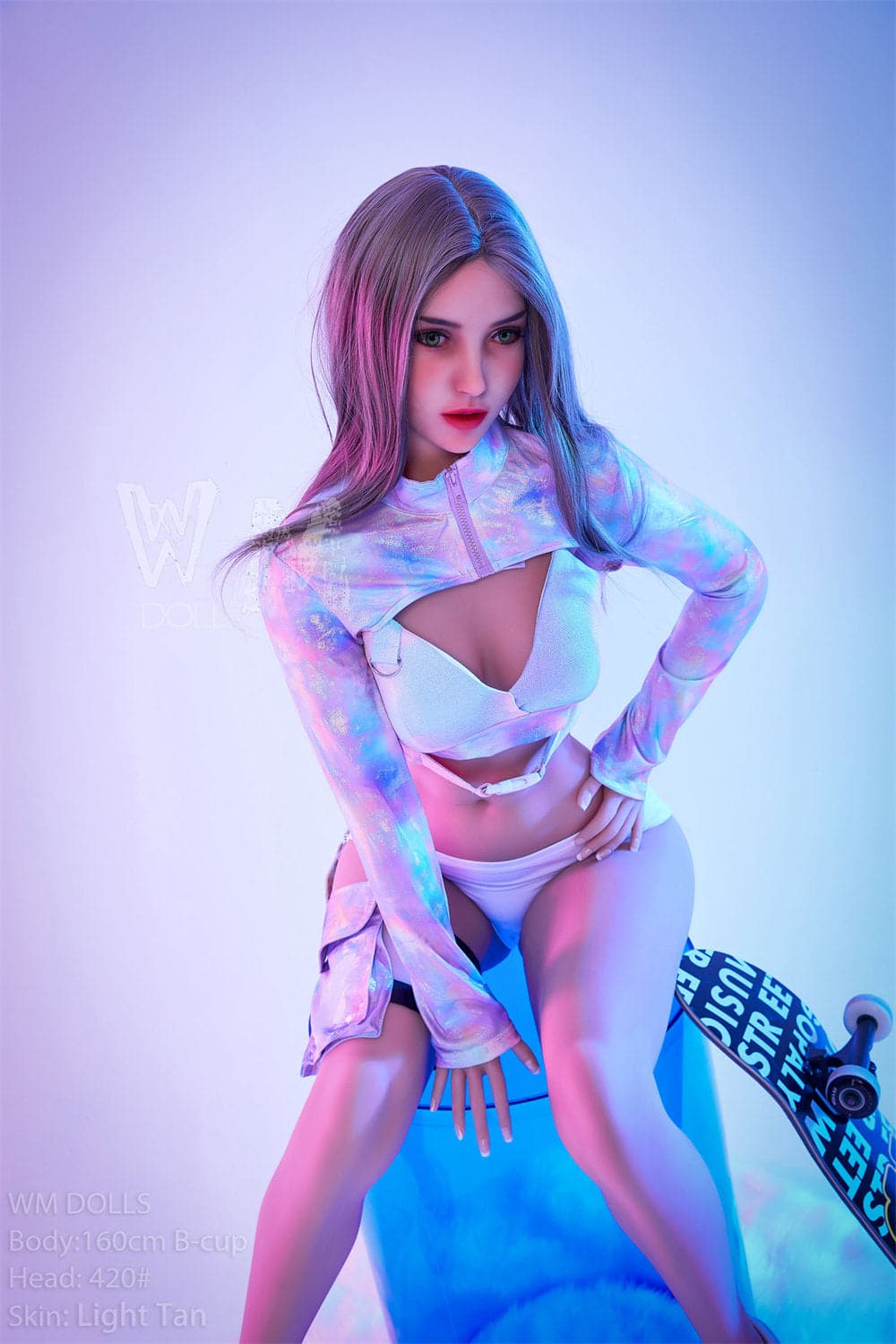 160cm/5ft3 B-cup TPE Beautiful Small Boobs Sex Doll with #420 Head