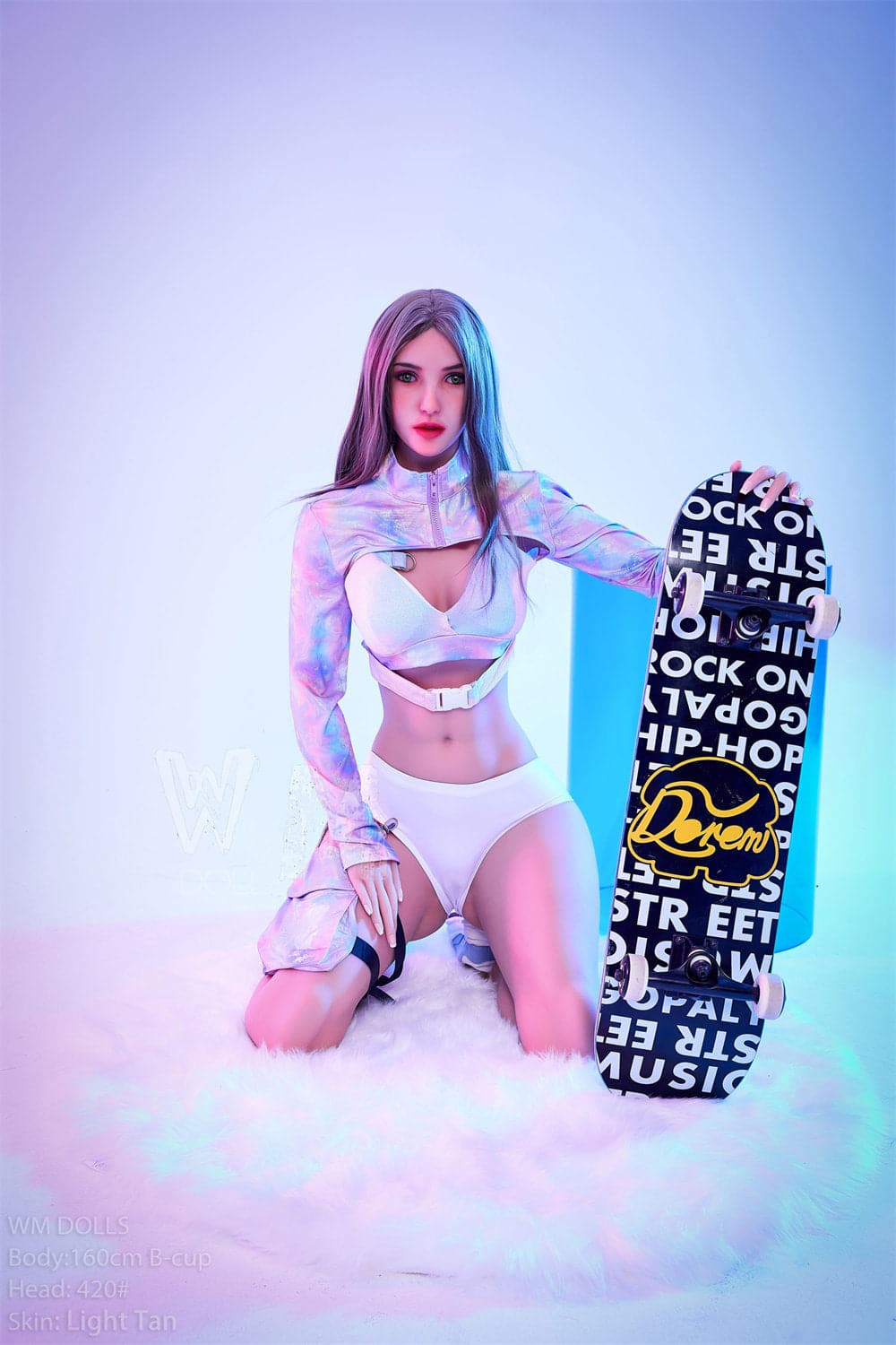 160cm/5ft3 B-cup TPE Beautiful Small Boobs Sex Doll with #420 Head