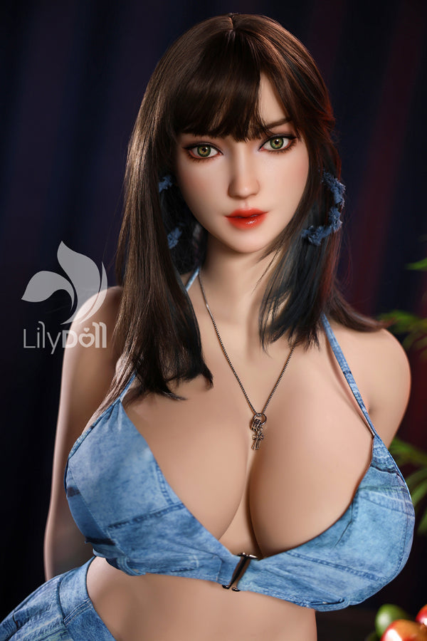 US In Stock - 157cm/5ft2 K-Cup BBW Hybrid Sex Doll - Aria-A, Head LH032A-A