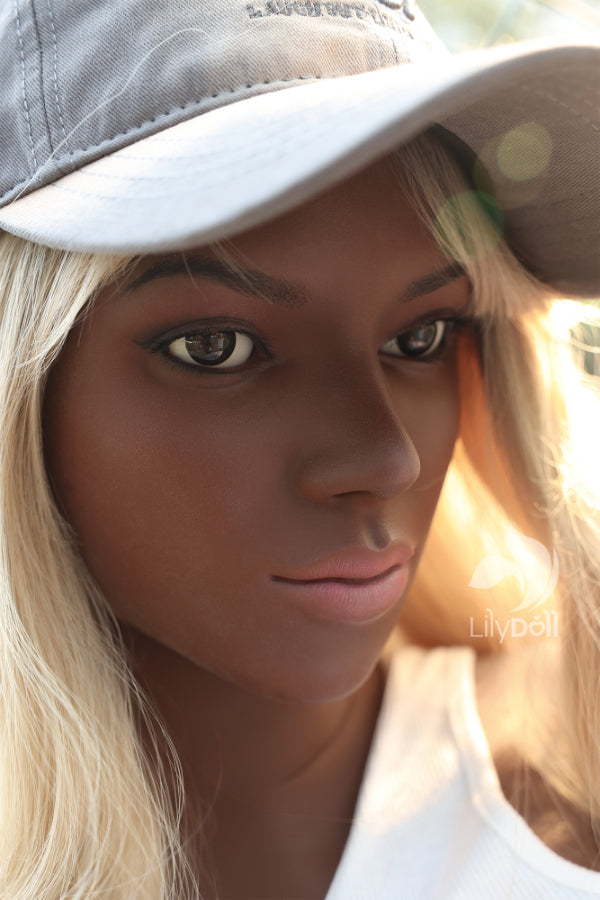 157cm/5ft2 K-Cup BBW Hybrid Black Sex Doll - Vera-A, Head LH036A-A