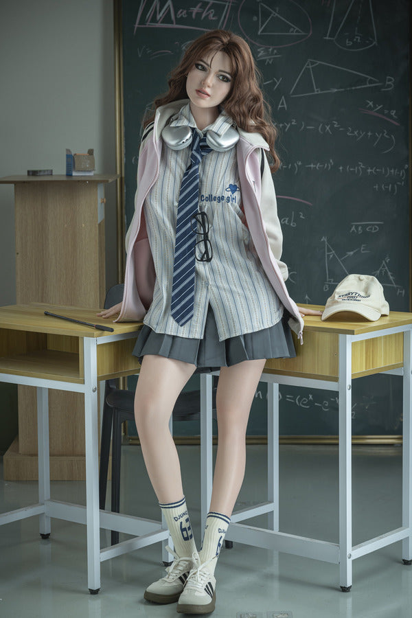 160cm/5ft3 D-cup Chinese Silicone Head Sex Doll ROS - M2