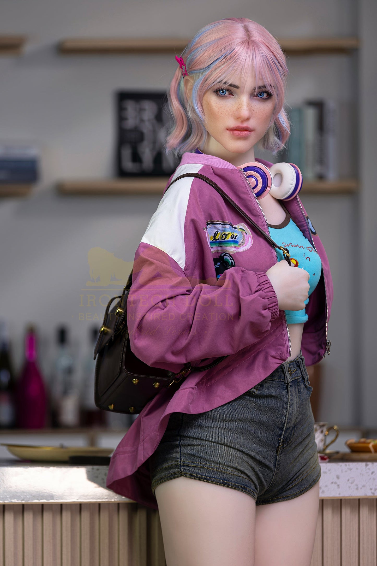 162cm/5ft4 A-Cup Cute Hybrid Sex Doll with S46 Head