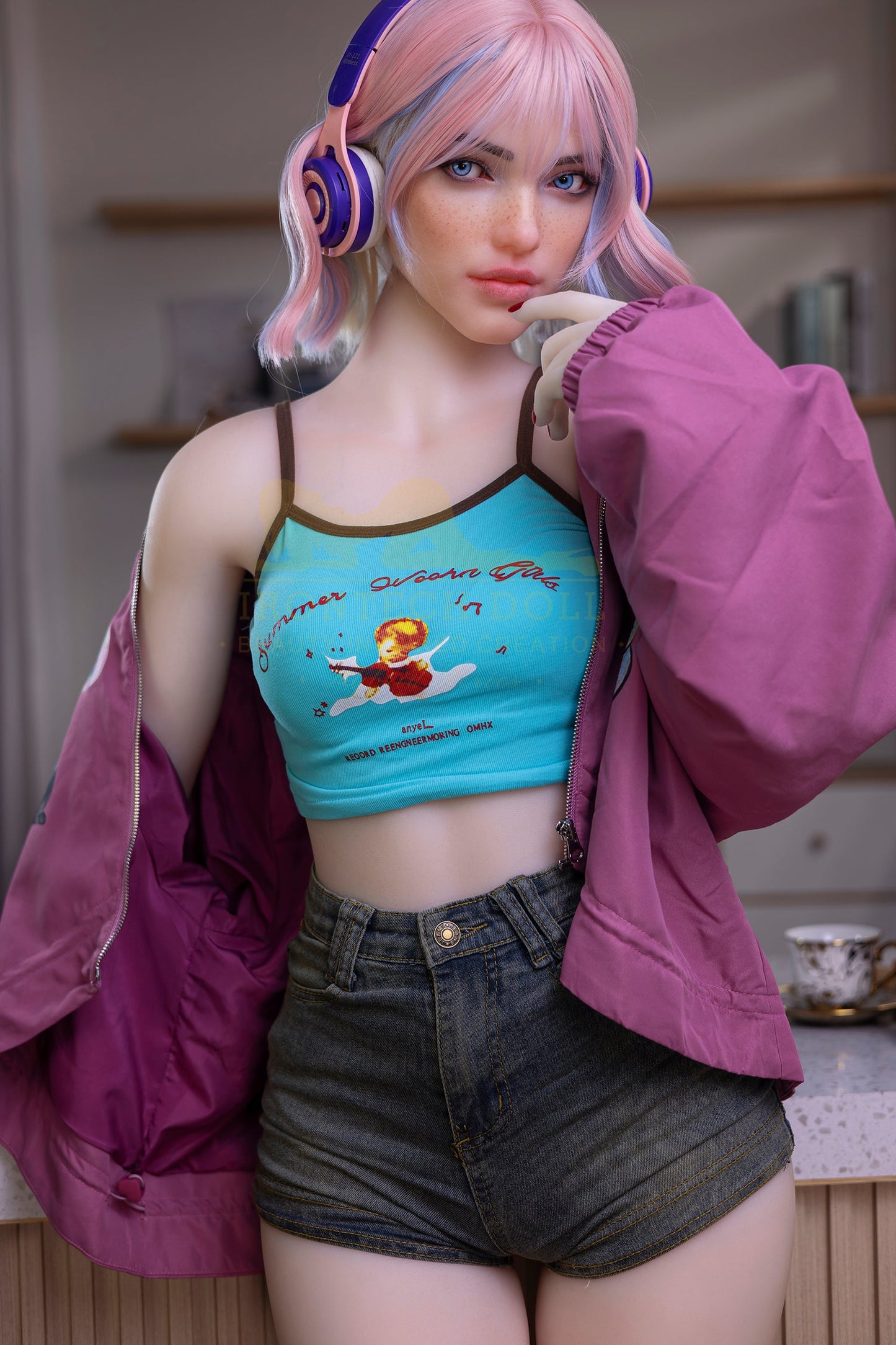 162cm/5ft4 A-Cup Cute Hybrid Sex Doll with S46 Head