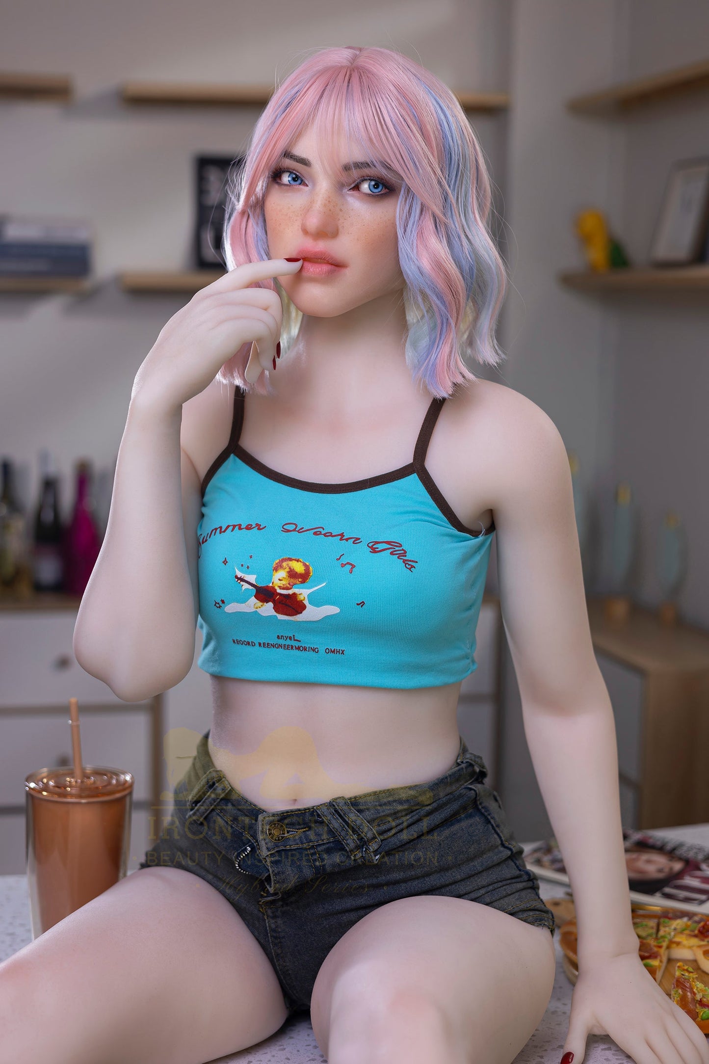 162cm/5ft4 A-Cup Cute Hybrid Sex Doll with S46 Head