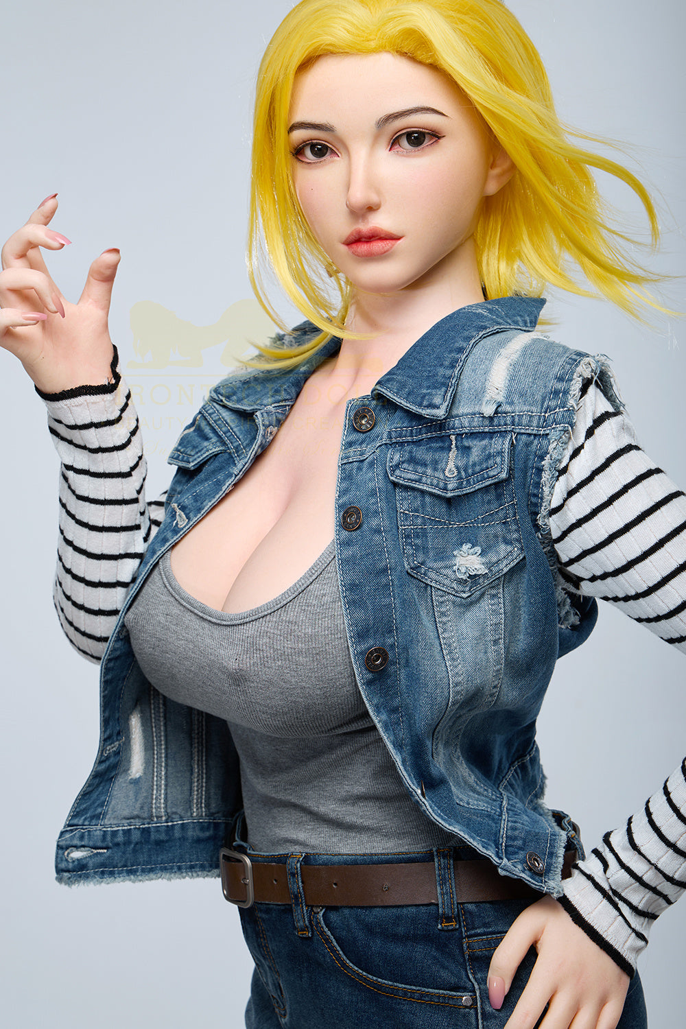 159cm/5ft3 G-cup Bubble Butt Huge Tits Silicone Sex Doll – S41 Joline