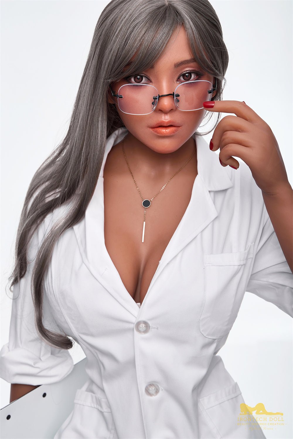 164cm/5ft5 G-Cup Dark Tanned Beautiful Sex Doll with #S40 Head