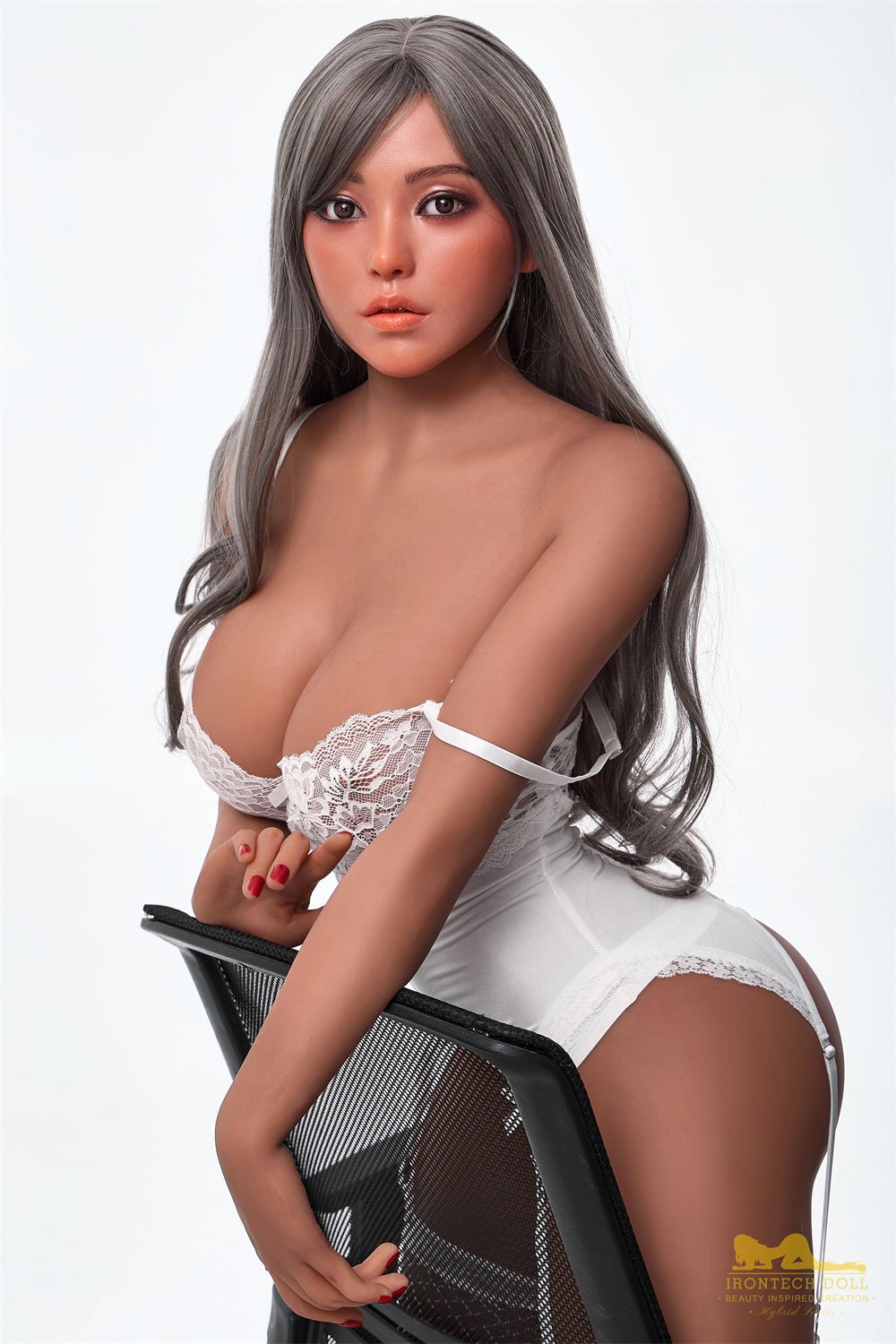 164cm/5ft5 G-Cup Dark Tanned Beautiful Sex Doll with #S40 Head