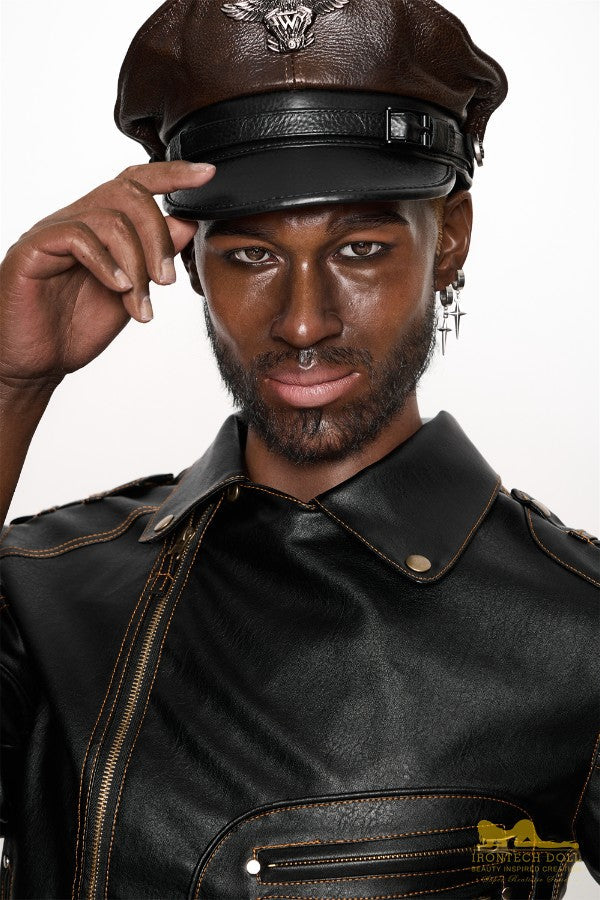 176cm/5ft9 Male Ebony|Black Tall Realistic Silicone Sex Doll - M7 Bill