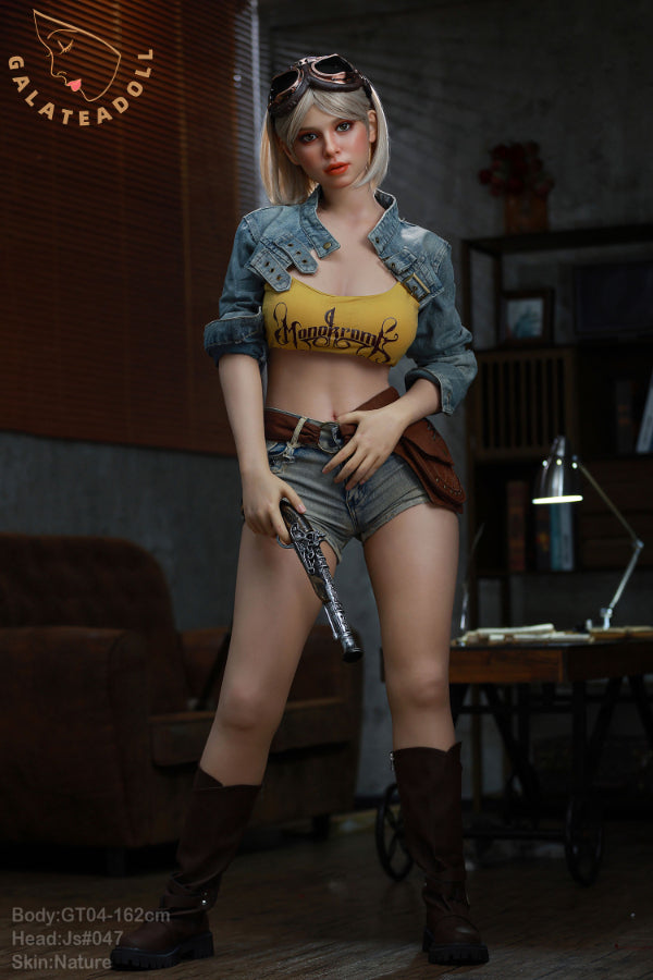 162cm/5ft4 E-cup Real Skin Texture Silicone Sex Doll – JS047 Nature