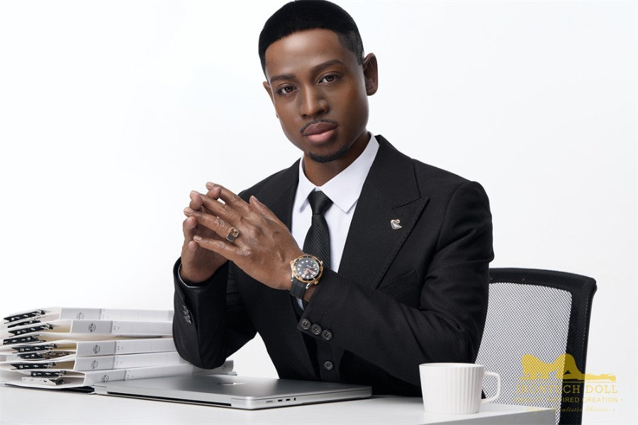 170cm/5ft7 Male Black|Ebony Realistic Silicone Sex Doll - M8