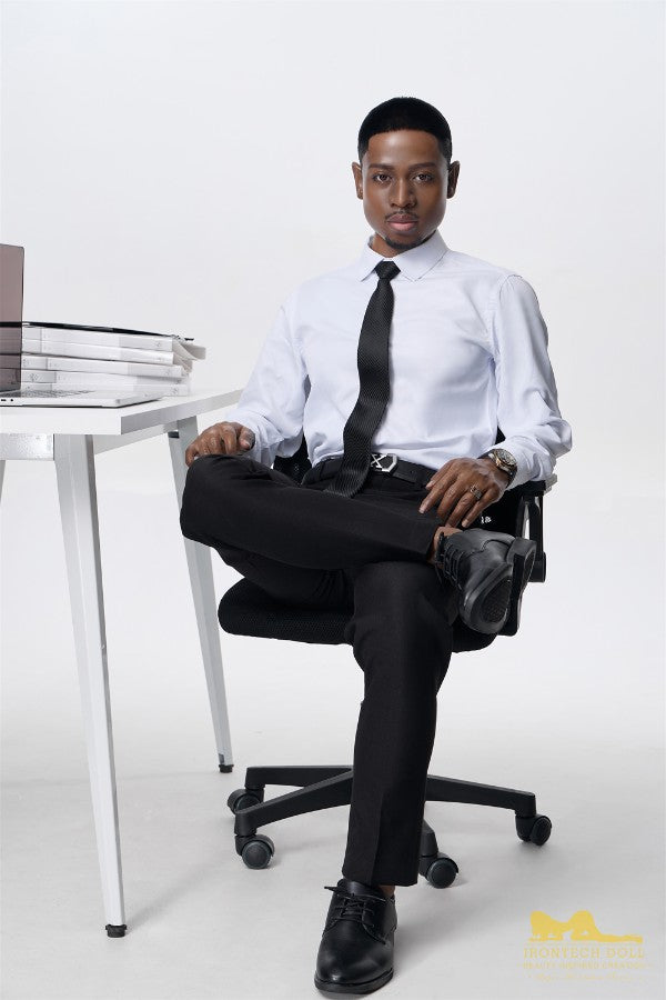 170cm/5ft7 Male Black|Ebony Realistic Silicone Sex Doll - M8