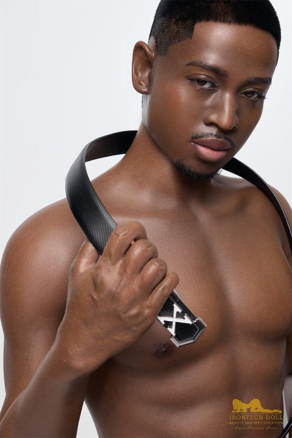 170cm/5ft7 Male Black|Ebony Realistic Silicone Sex Doll - M8