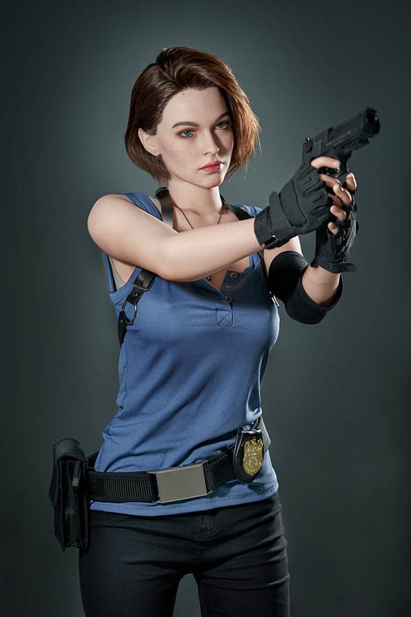168cm/5ft6 E-cup Resident Evil Game Silicone Sex Doll Jill Valentine