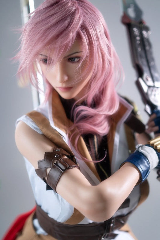 171cm/5ft7 G-cup Final Fantasy 13 Game Silicone Sex Doll - Lightning
