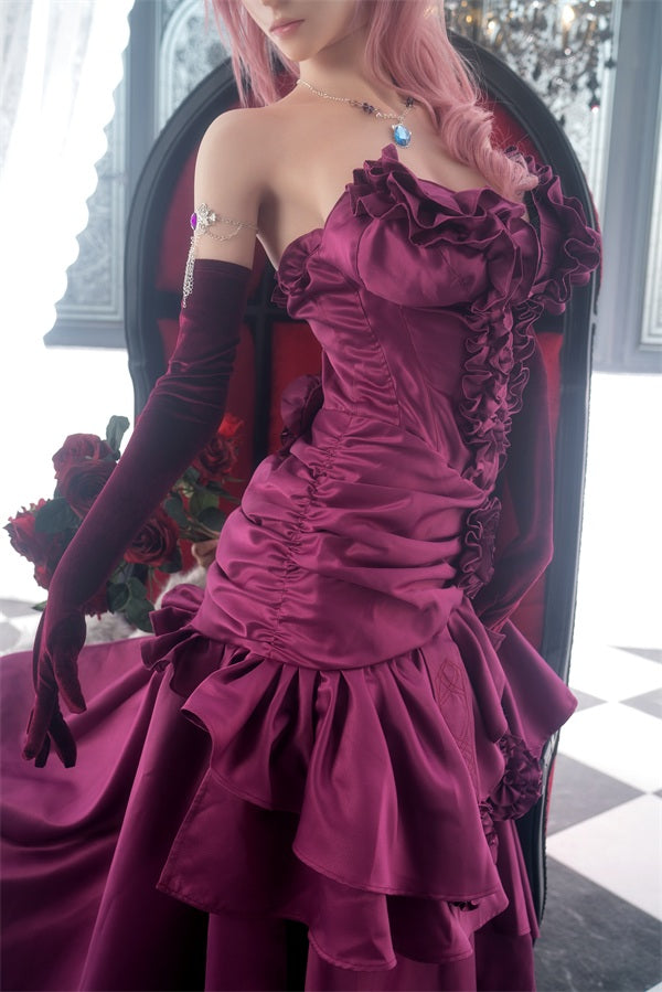 171cm/5ft7 G-cup Final Fantasy 13 Game Redhead Silicone Sex Doll - Lightning