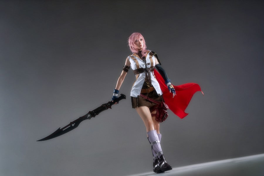 171cm/5ft7 G-cup Final Fantasy 13 Game Silicone Sex Doll - Lightning