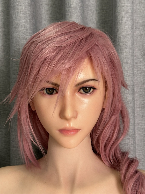 171cm/5ft7 G-cup Final Fantasy 13 Game Redhead Silicone Sex Doll - Lightning