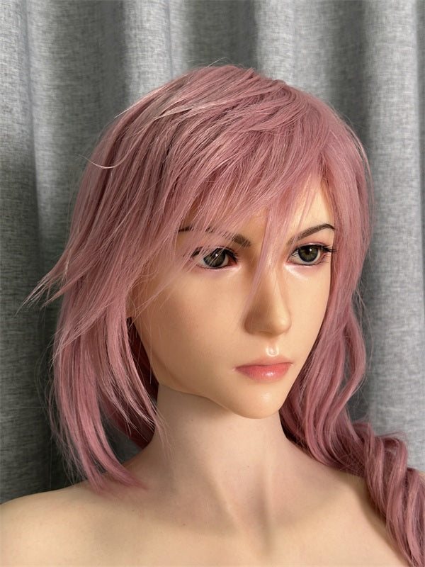 171cm/5ft7 G-cup Final Fantasy 13 Game Redhead Silicone Sex Doll - Lightning