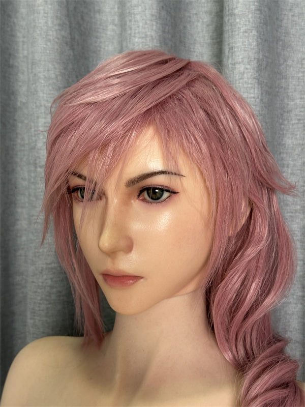 171cm/5ft7 G-cup Final Fantasy 13 Game Redhead Silicone Sex Doll - Lightning