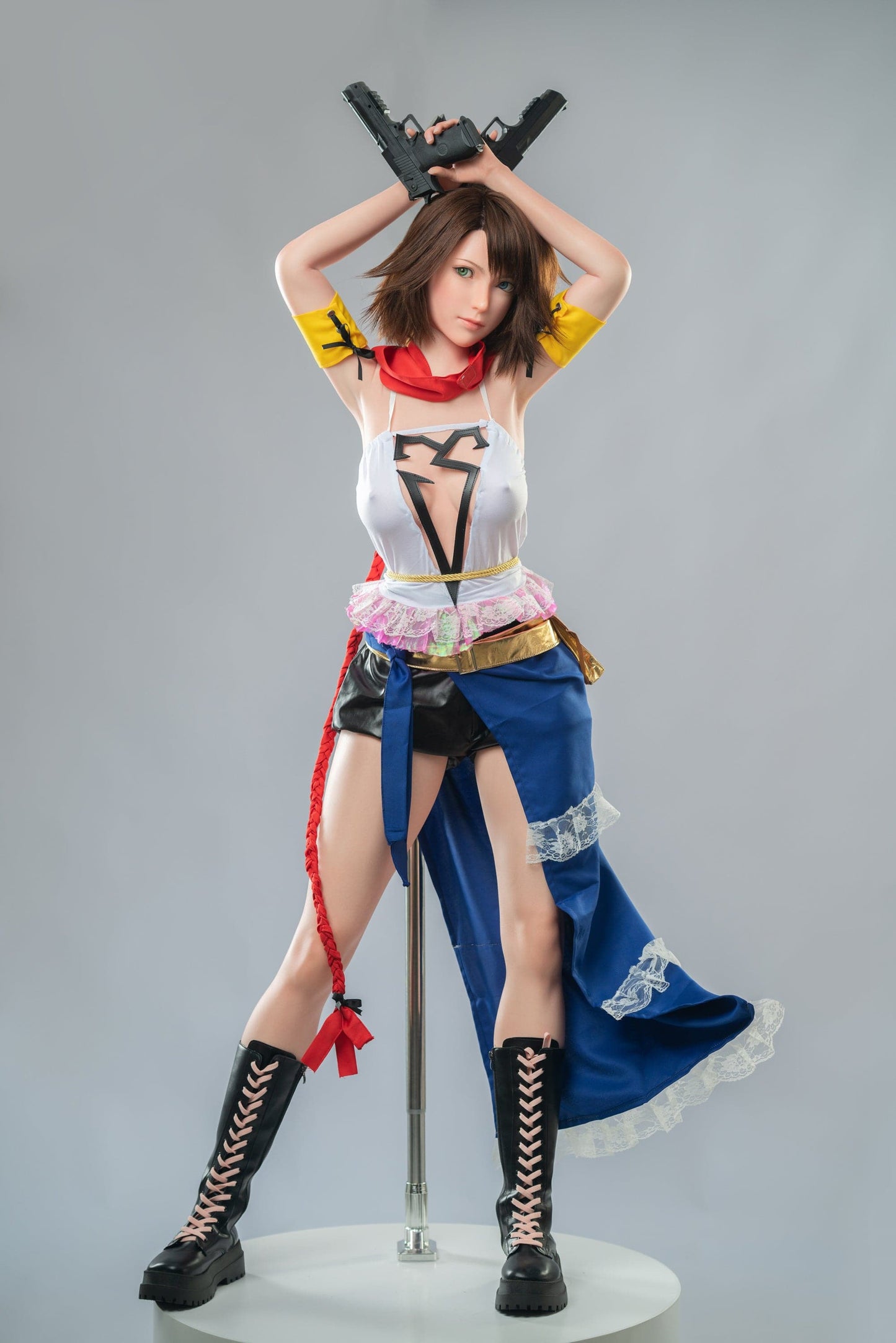 167cm/5ft6 D-cup Popular Final Fantasy X Silicone Sex Doll “Yuna”