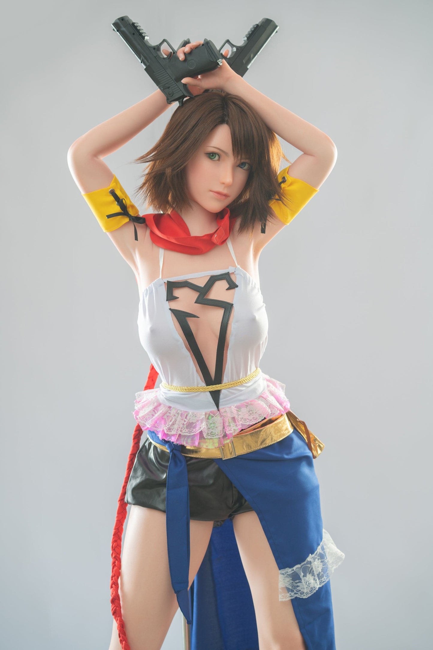 167cm/5ft6 D-cup Popular Final Fantasy X Silicone Sex Doll “Yuna”