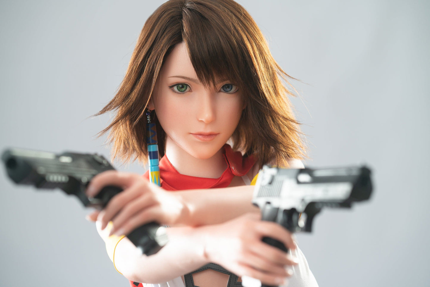 167cm/5ft6 D-cup Popular Final Fantasy X Silicone Sex Doll “Yuna”