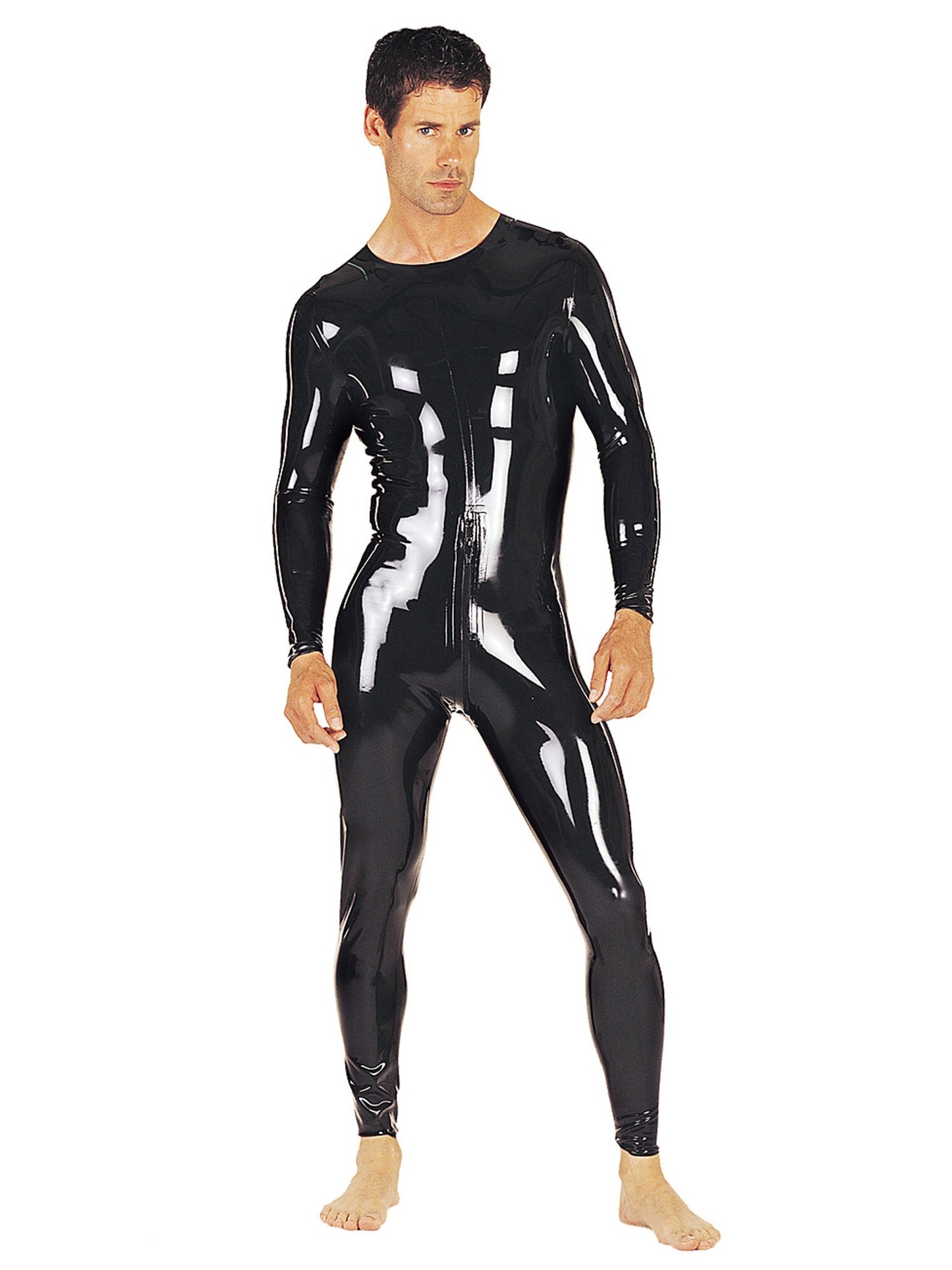 Latex/Rubber Catsuit Neck Entry With Crotch Zip