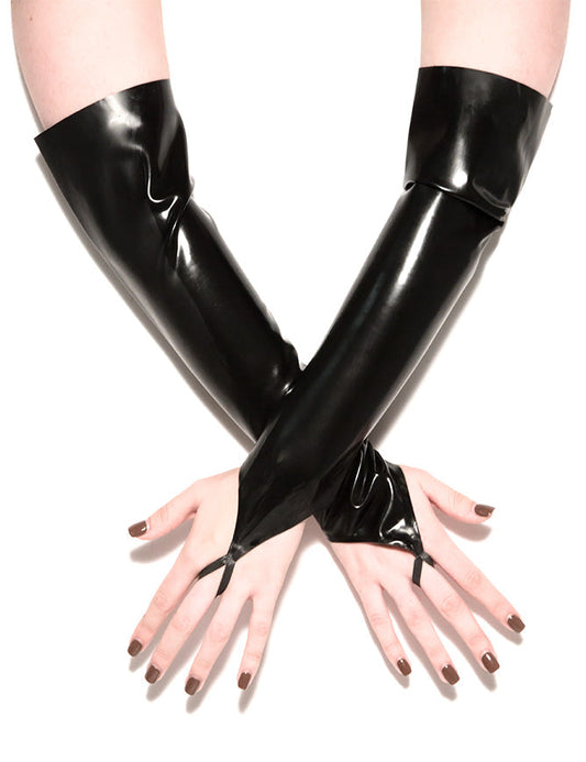 Latex/Rubber Fingerless Gloves