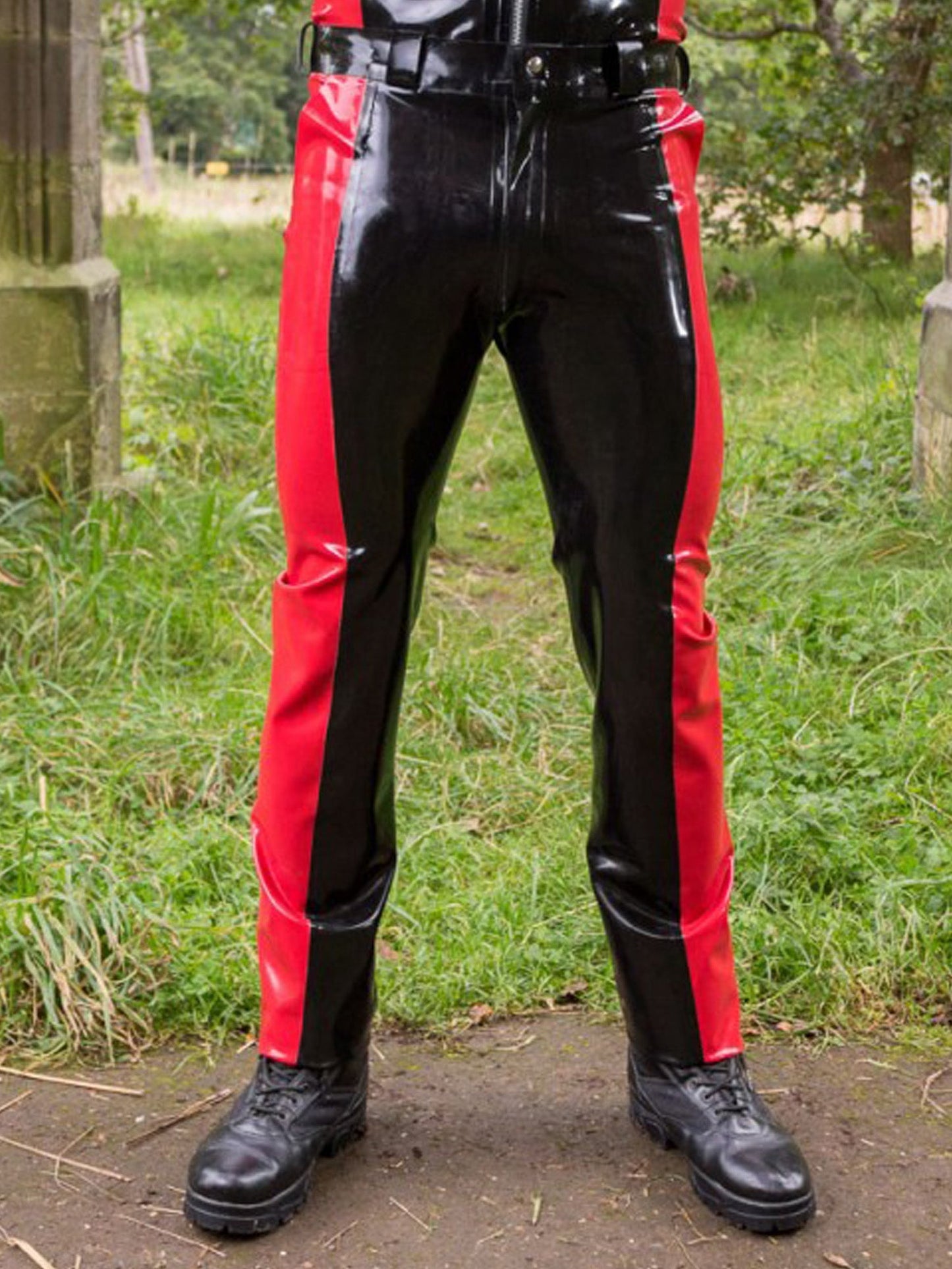 Latex/Rubber Panel Jeans