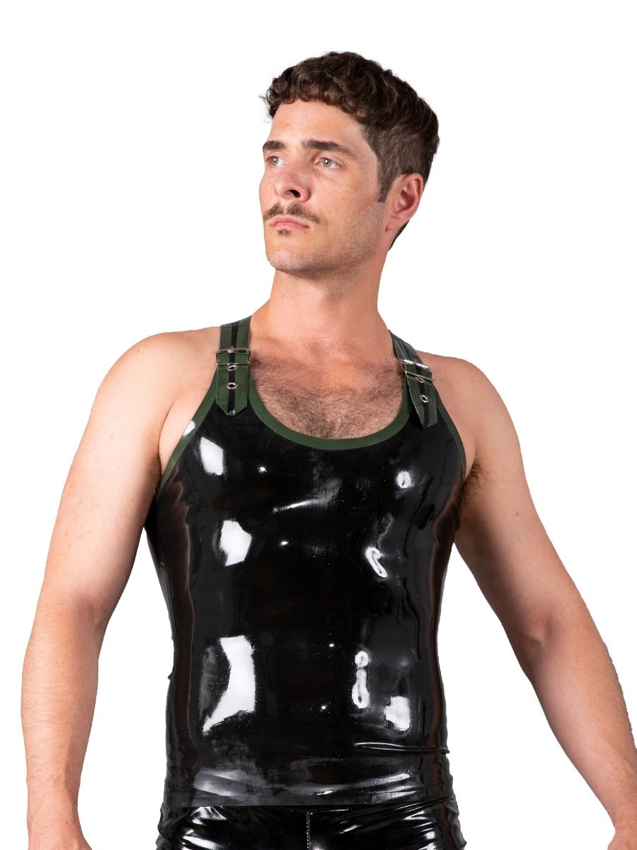 Latex/Rubber Racerback Men's Vest