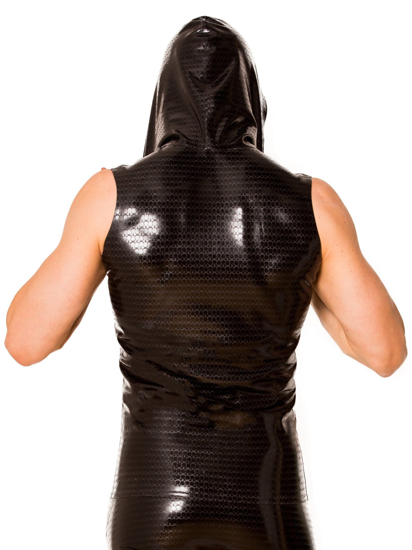 Latex/Rubber Sleeveless Hoody