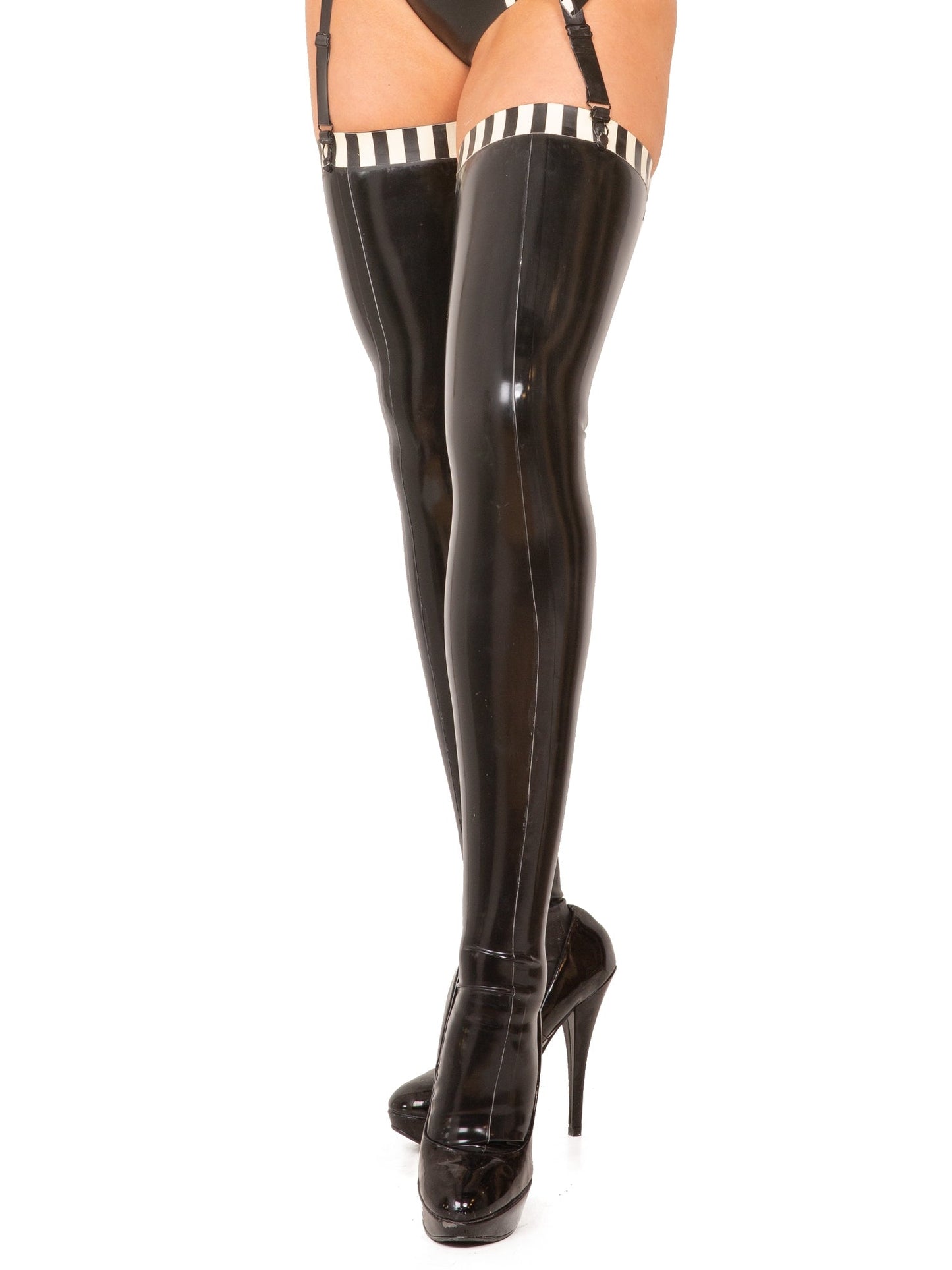 Latex/Rubber Vintage Style Stockings