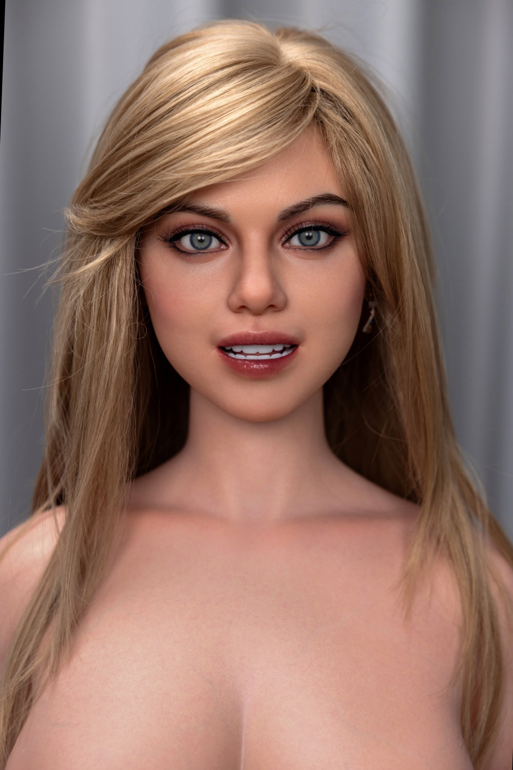 US In Stock - 155cm/5ft1 F-cup Blonde Silicone Sex Doll - Maria ROS A Tan 03