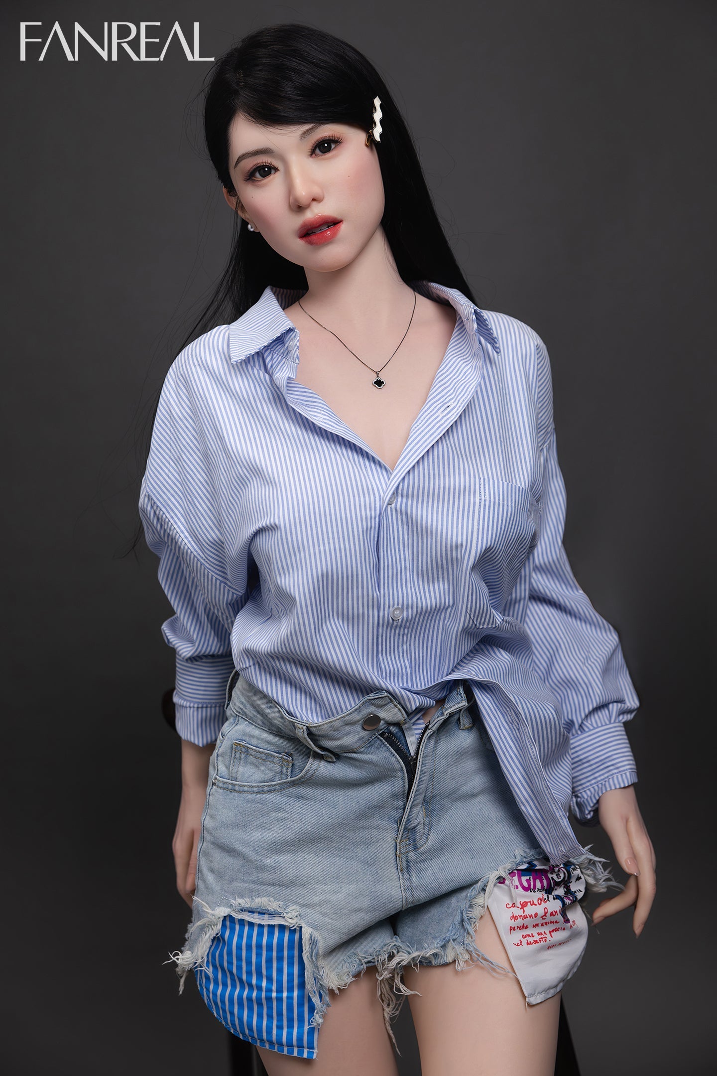 155cm/5ft1 F-cup Real Skin Silicone Sex Doll - Kimmy ROS Fair02