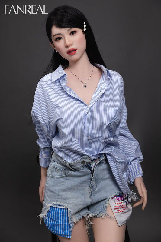 155cm/5ft1 F-cup Real Skin Silicone Sex Doll - Kimmy ROS Fair02