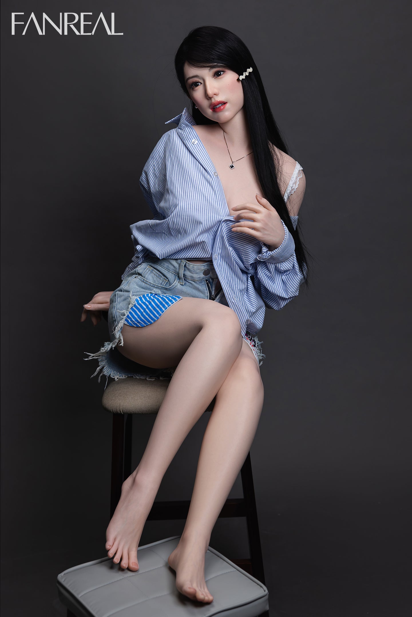 155cm/5ft1 F-cup Real Skin Silicone Sex Doll - Kimmy ROS Fair02