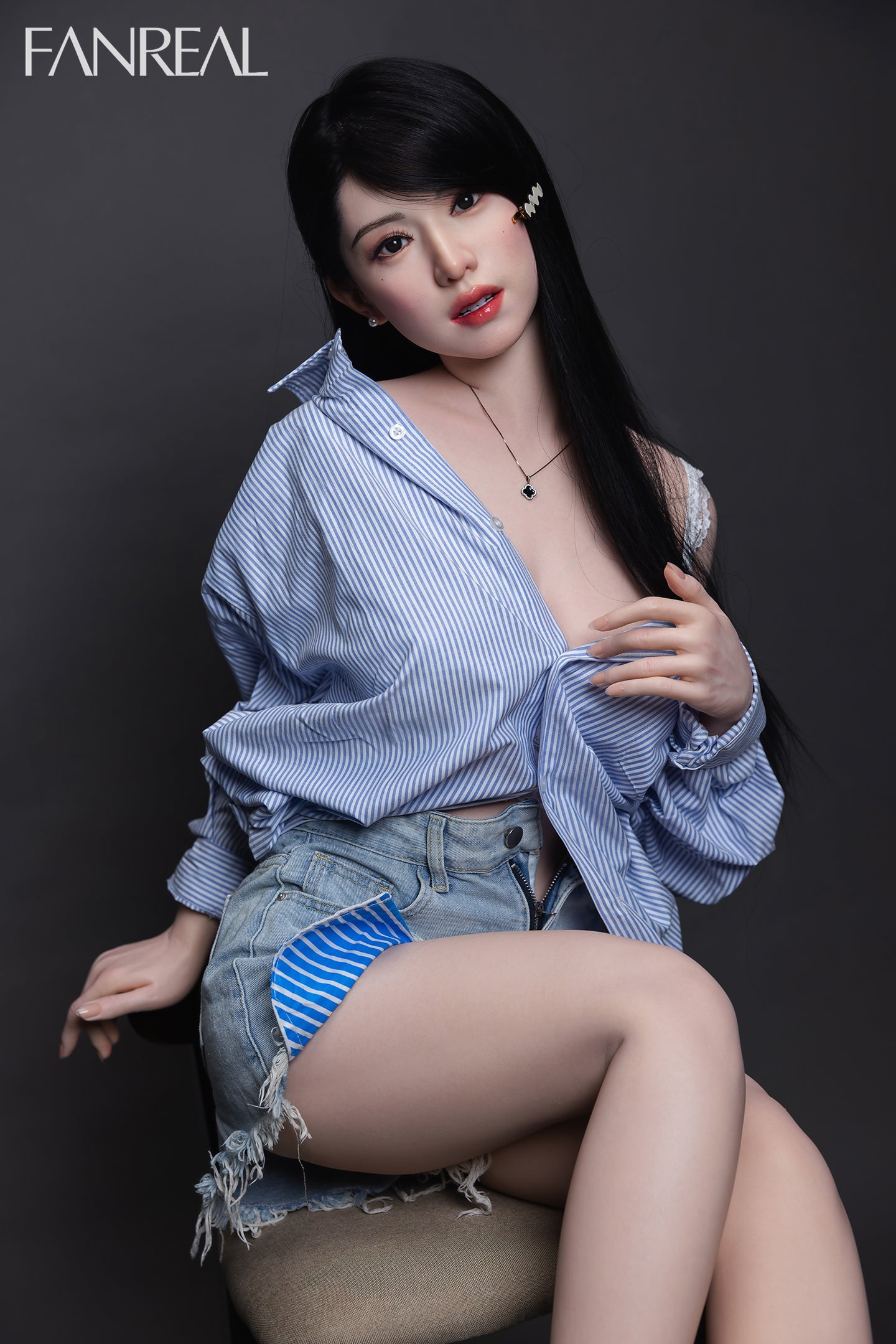 155cm/5ft1 F-cup Real Skin Silicone Sex Doll - Kimmy ROS Fair02