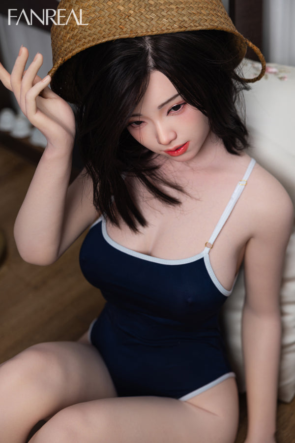 155cm/5ft1 F-cup Real Skin Silicone Sex Doll - Molly ROS Fair