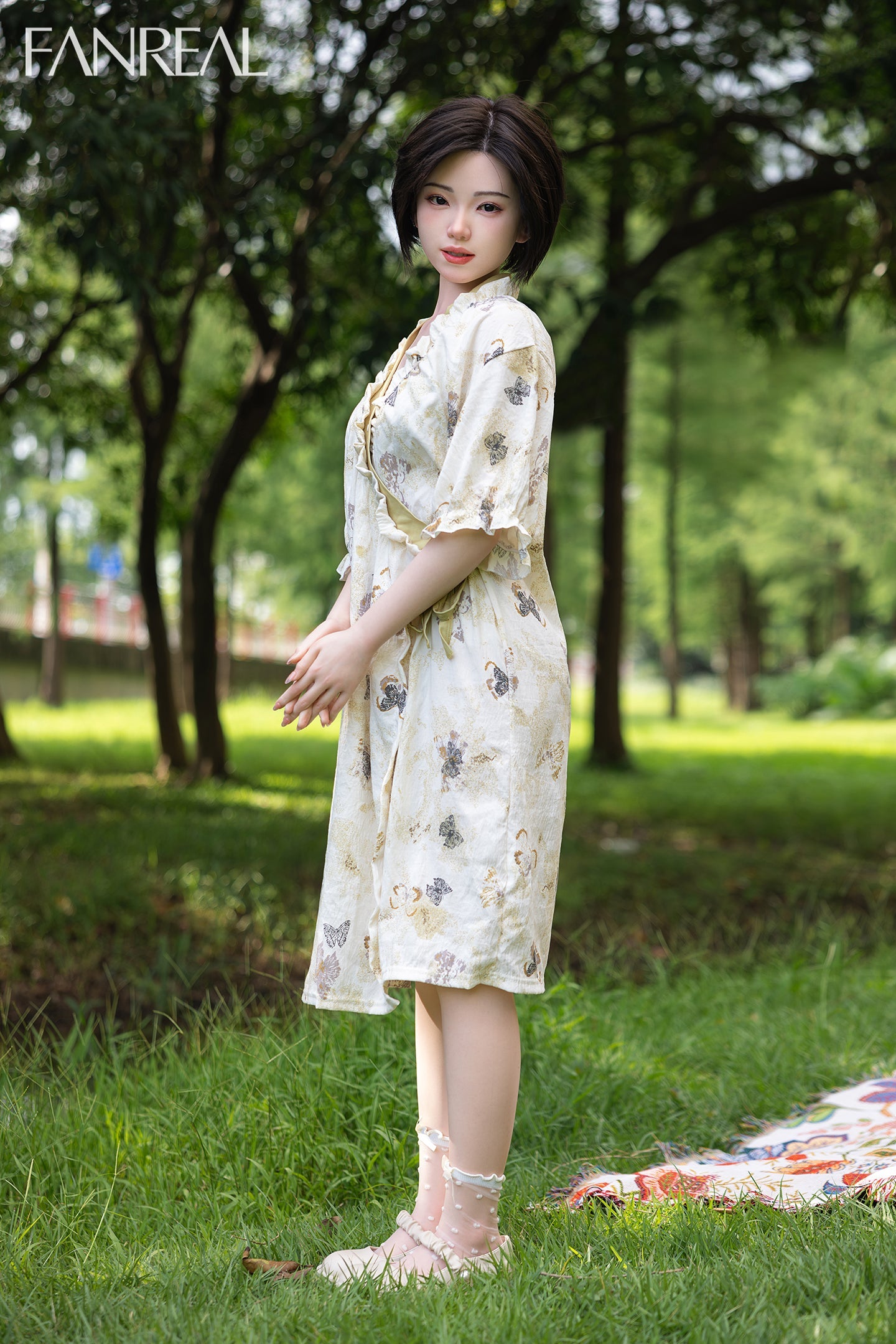 153cm/5ft B-cup Short Hair Japanese Silicone Sex Doll - Molly ROS Fair