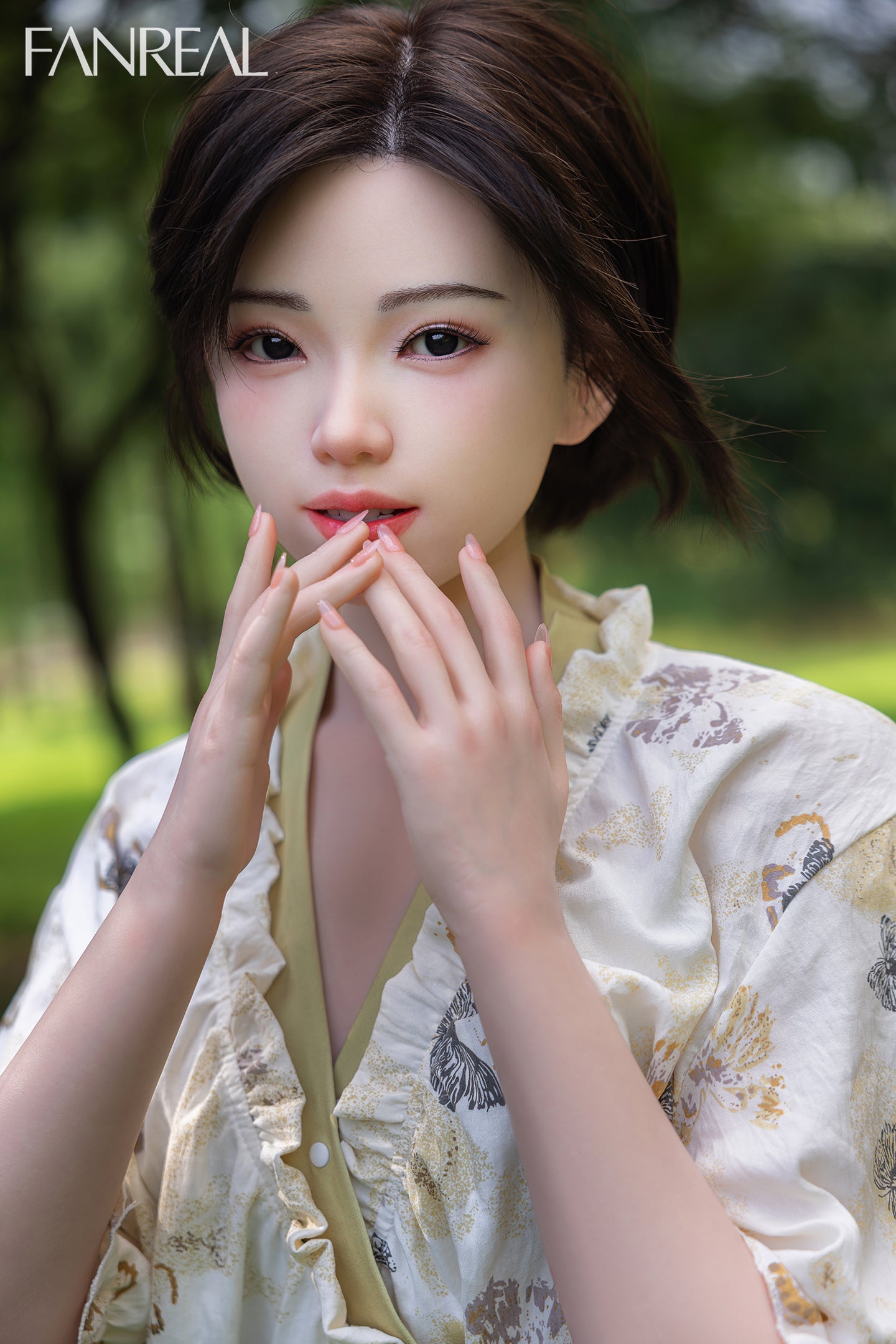 153cm/5ft B-cup Short Hair Japanese Silicone Sex Doll - Molly ROS Fair