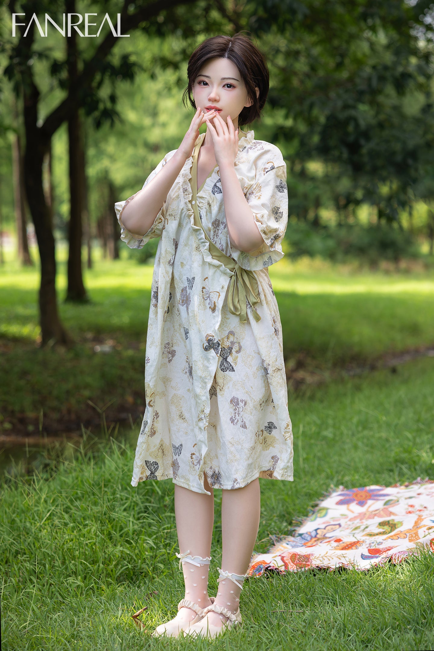 153cm/5ft B-cup Short Hair Japanese Silicone Sex Doll - Molly ROS Fair