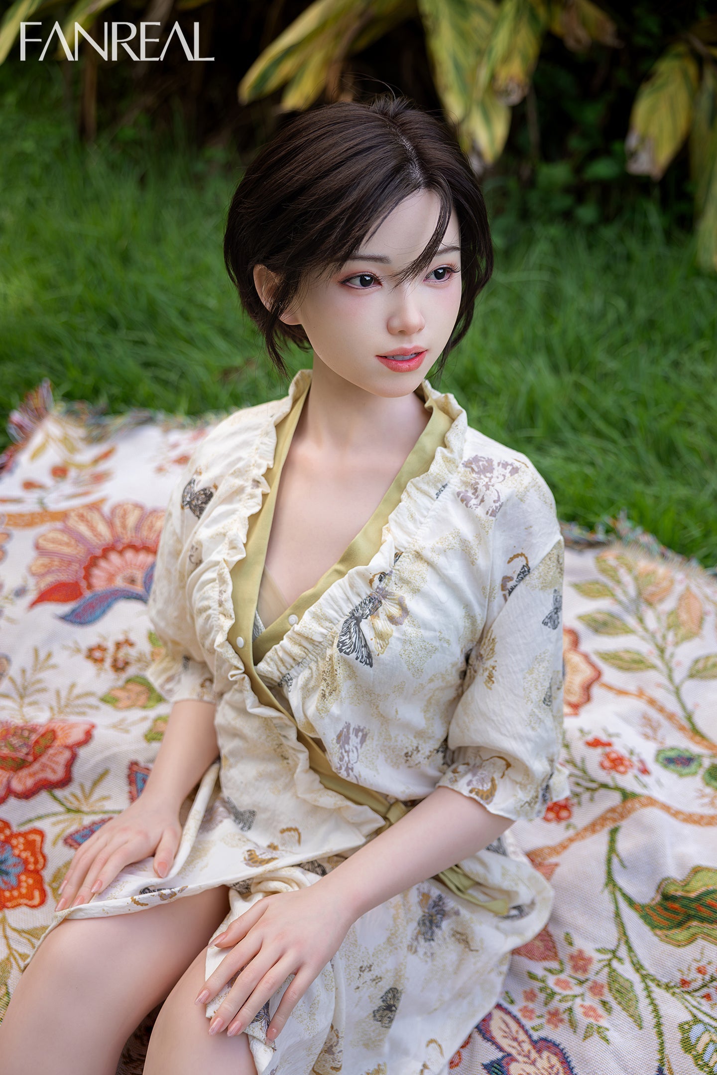 153cm/5ft B-cup Short Hair Japanese Silicone Sex Doll - Molly ROS Fair