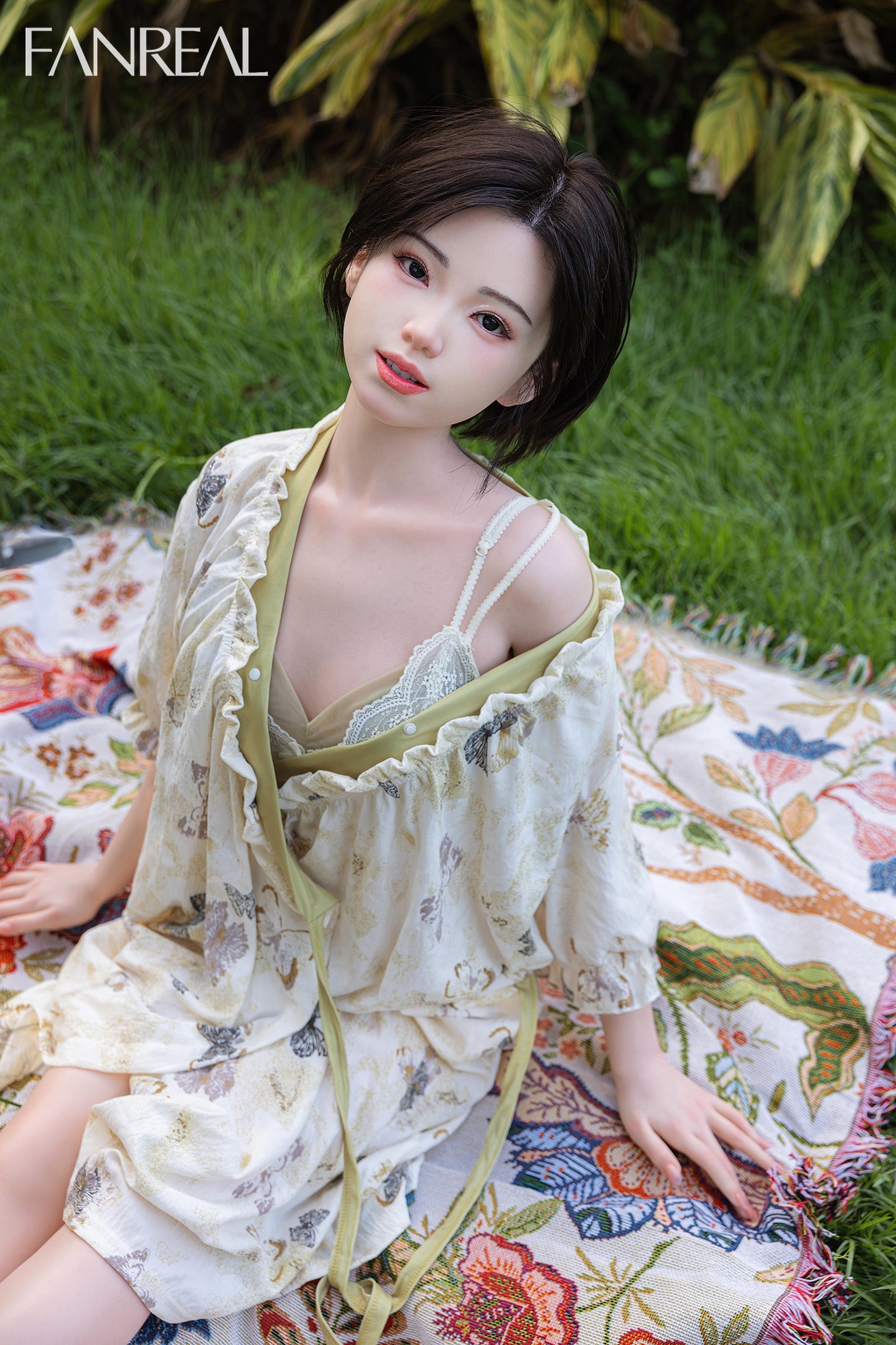 153cm/5ft B-cup Short Hair Japanese Silicone Sex Doll - Molly ROS Fair